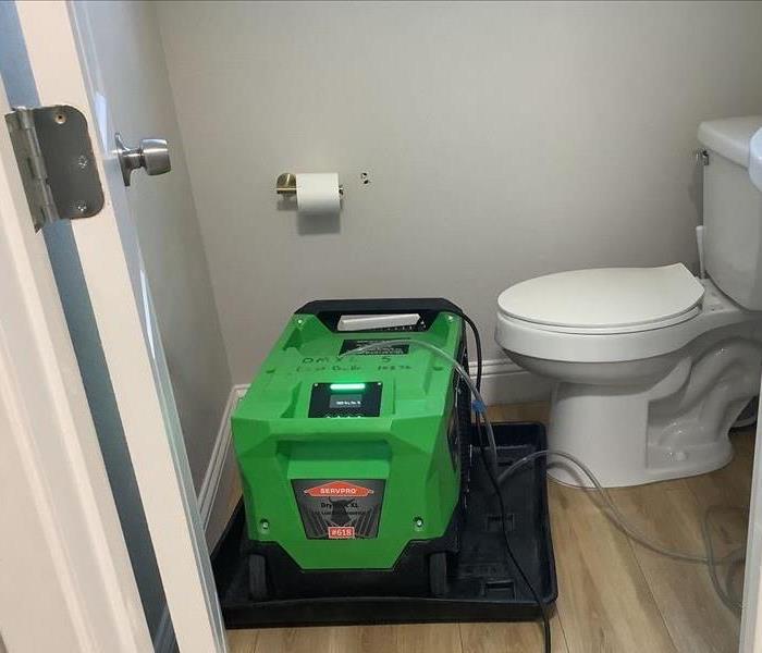 Restroom Water Damage Clean Up