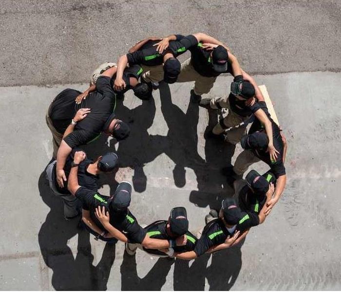 SERVPRO Extracting Water